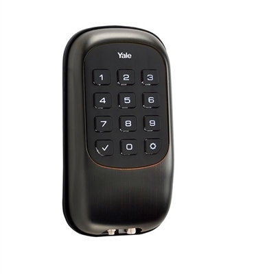 Yale YRD110-ZW-OBP Key Free Push Button Deadbolt - Z-Wave - Polished ...